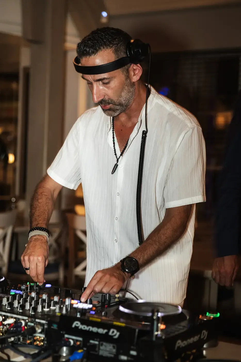 Dj-set op een feest